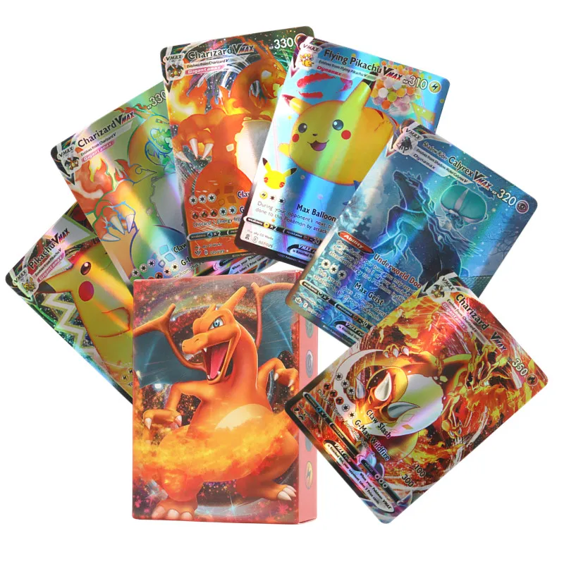 60/100 Stück Pokemon-Karten Neue EX Obsidian Flames Titankristall Charizard Pokemon-Karten Englische Version