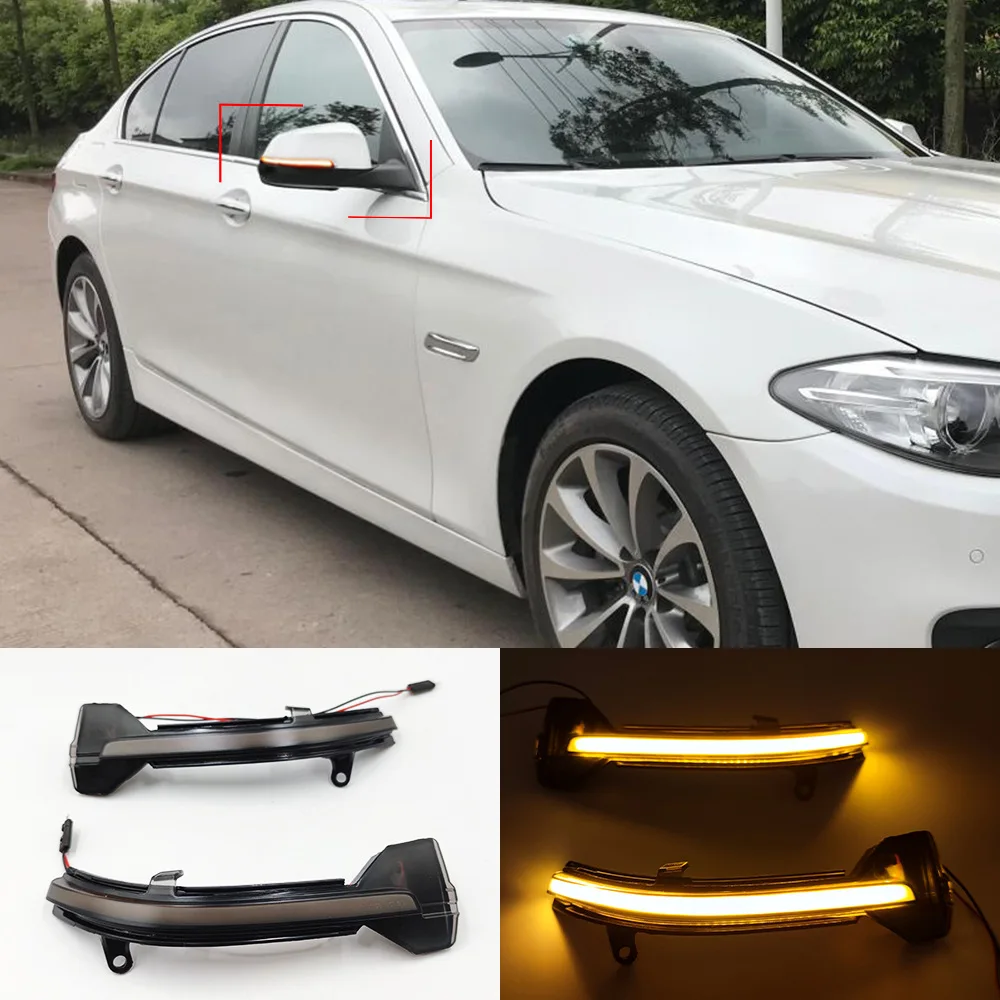 

For BMW F10 F11 F07 F06 F12 F13 F01F02 Flow Mirror Turn Signal Light