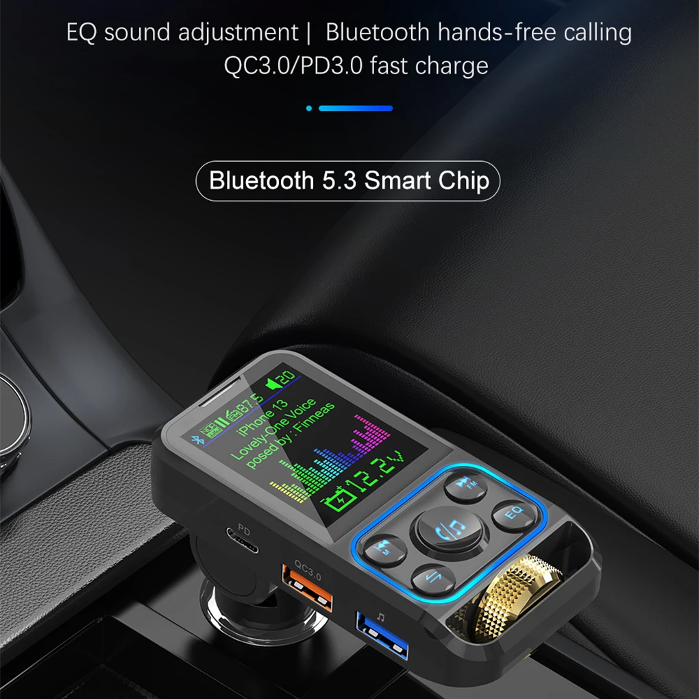 

Автомобильный FM-плеер с передатчиком QC3.0 Bluetooth-совместимые MP3 аксессуары
