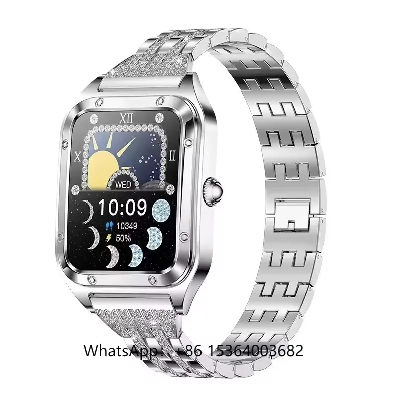 

Смарт-часы для женщин 2024 I98 1,59 дюйма BT-вызов Монитор сердечного ритма Носимые устройства Смарт-часы