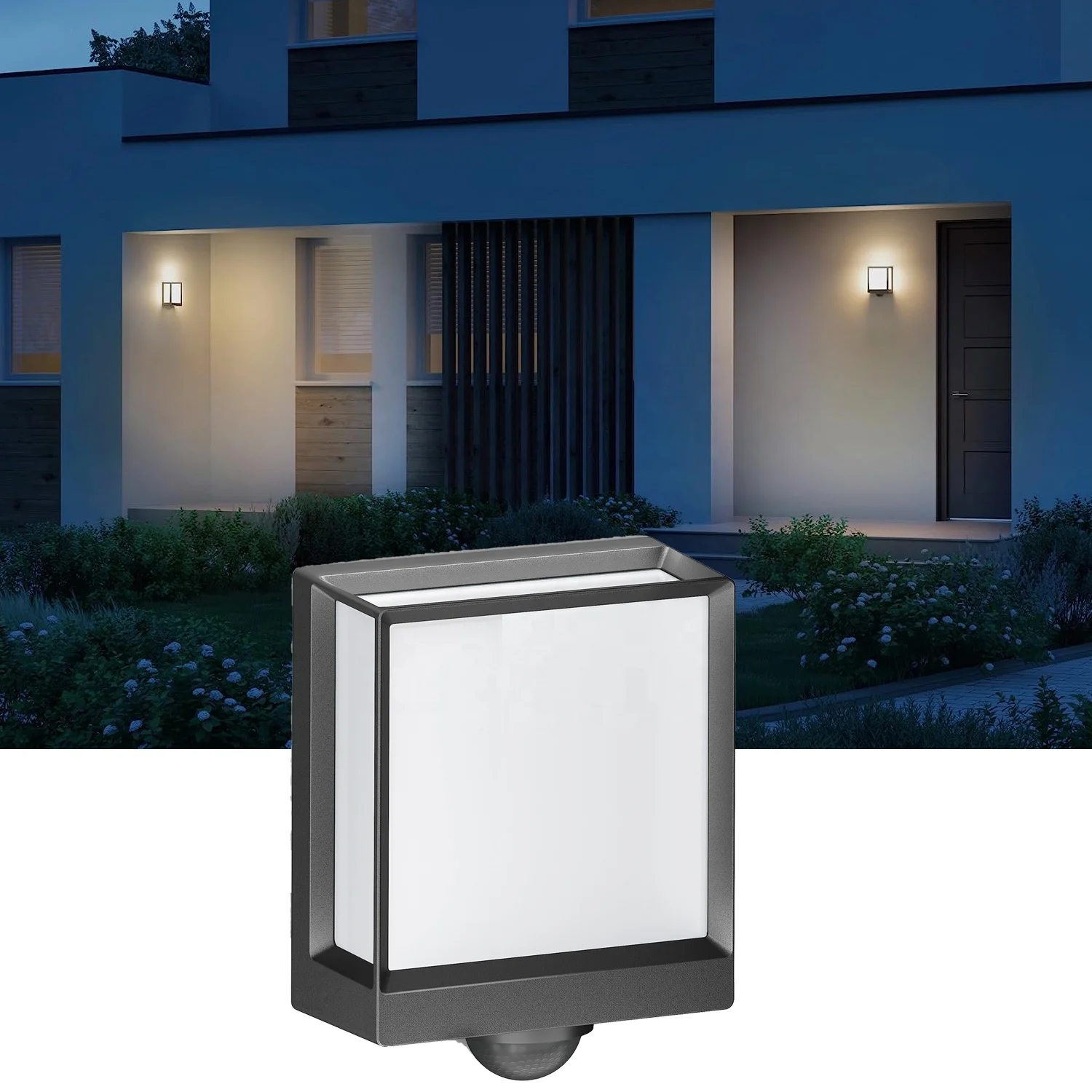 

LED Outdoor Waterproof Wall Lamps, Simple square Lamps for Gates and Fences, Villa Garden and Courtyard Lamps