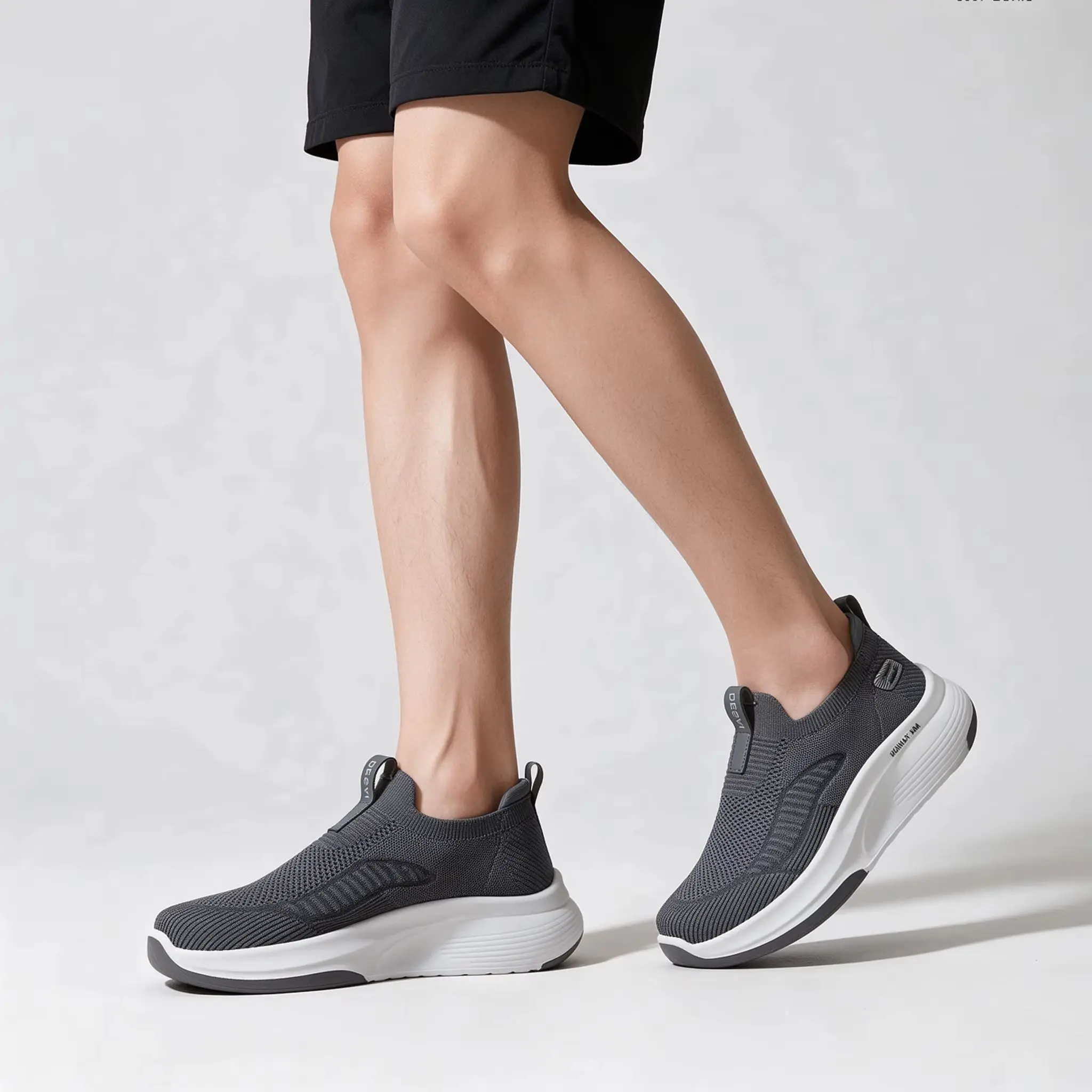 Desai Men Hands-Free Slip-On Mesh Walking Shoes,Breathable Lightweight Comfort Casual Sneakers,Versatile Footwear for Autumn Wea