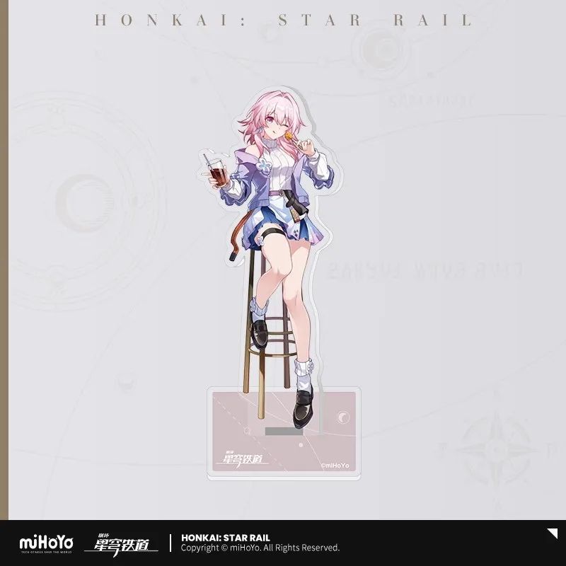 Honkai Star Rail Merchandise ufficiale miHoYo Originale autentico serie MWQH Supporto in acrilico Dan Heng 7 marzo Decorazioni per il desktop Regalo