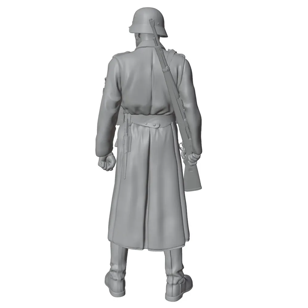 1/24Desk ornament，Soldier rifle resin model, GK miniature, 3D printed grey model statue, high-precision resin model, not painted