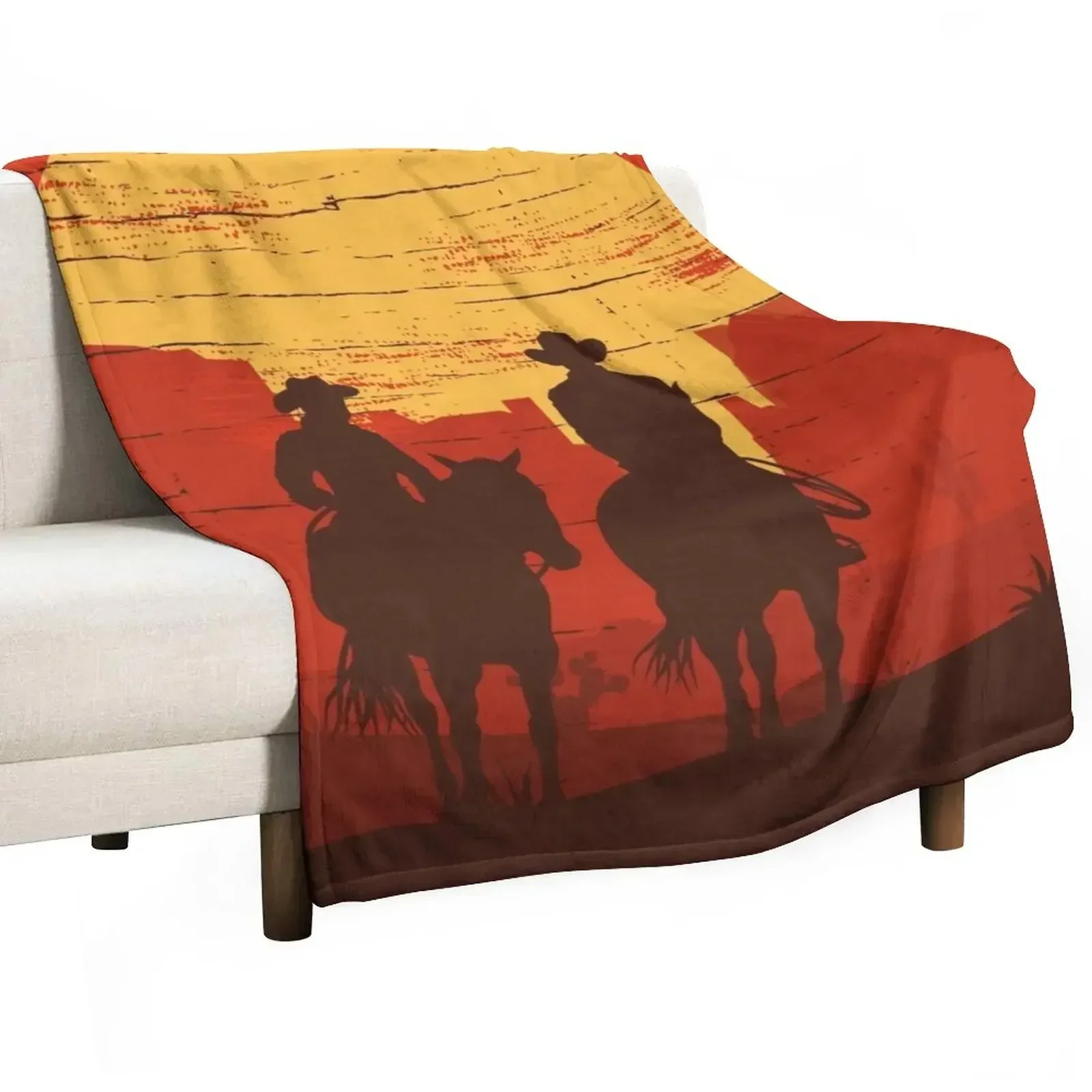 

Cowboys of the Wild West - Journey Throw Blanket blankets ands Moving Summer Blankets