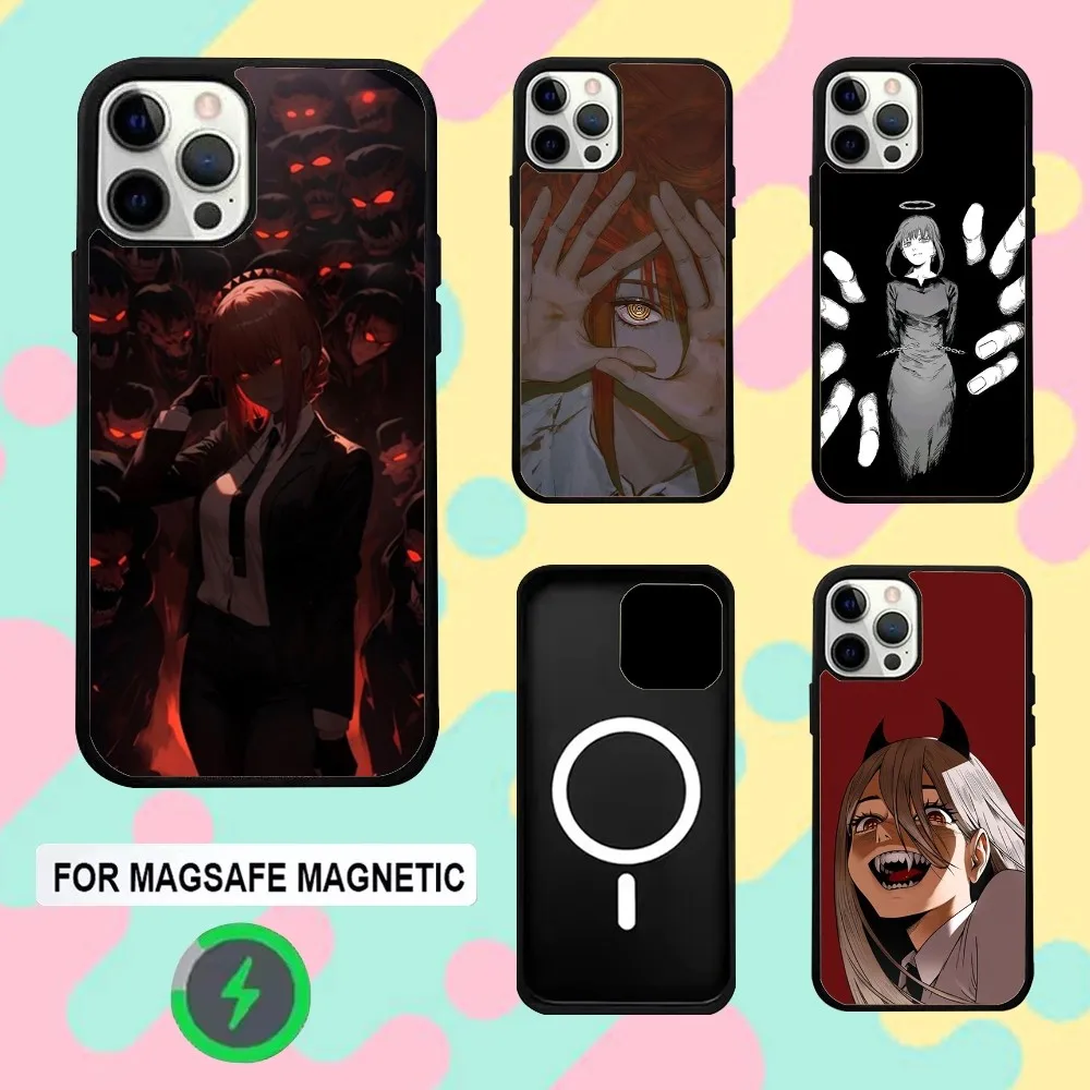 

Anime Chainsaw Man Phone Case For iPhone 16e,16,15,14,13,12,11,Plus,Pro,Max,Mini Magsafe Magnetic Wireless Charging