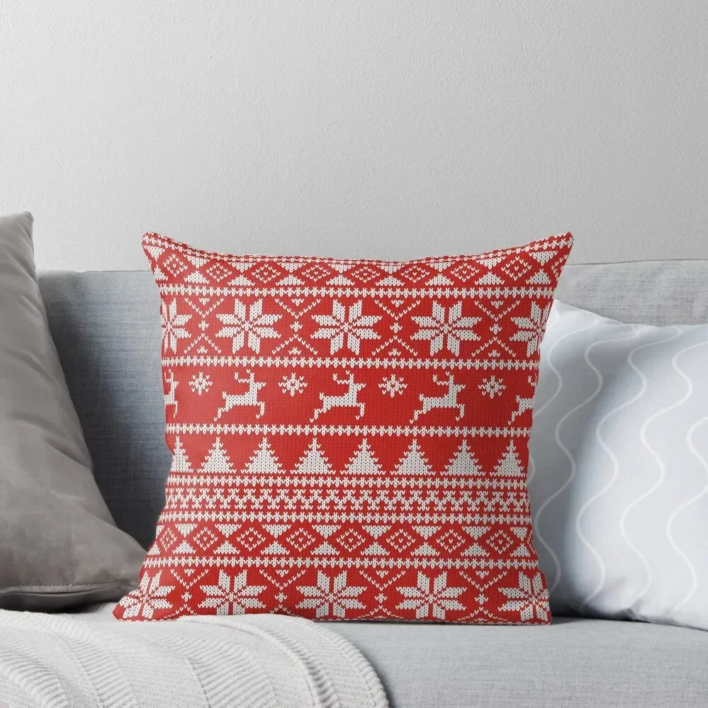 

Fair Isle Christmas Throw Pillow Christmas Covers Sofa Cushions Christmas Pillows luxury home accessories pillow