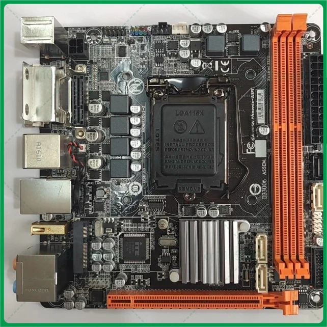 

For Gigabyte B85N Phoenix-WIFI main board LGA1150/DDR3 DVI/DP/HDMI 17x17 mini small board without WIFI antenna