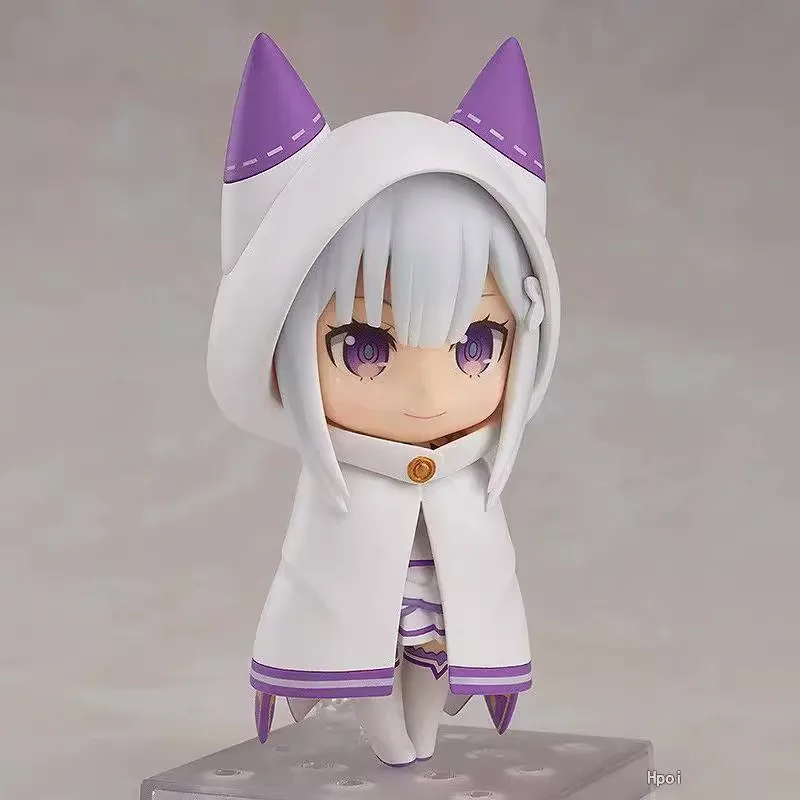 New 10CM  Life in a Different World from Zero Q Version Nendoroid Emilia Buck Action Figure For Children's Gifts