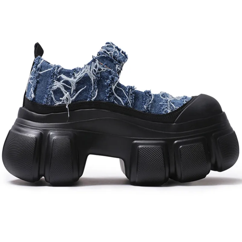 

New Women Mary Janes Pumps Ankle Tassel Thick Heel Western Shoes Flat Platform Loafers Comfort Fashions Women's Shoes