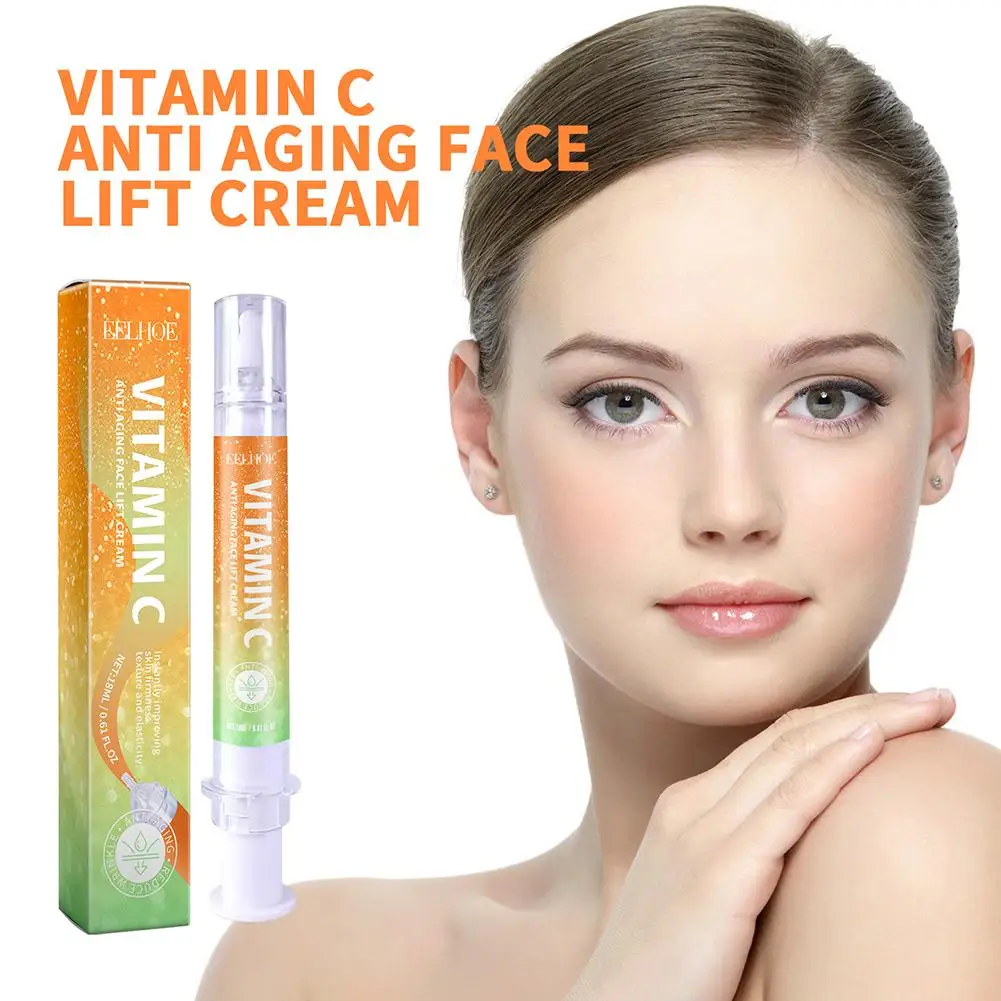 1pcs Vitamin C Anti Wrinkle Serum Remove Dark Circle Cream Eye Bags Fine Anti-Aging Lines Eye Skin Firming Crea Eye Lifting V9G9