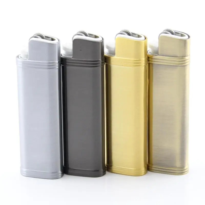 4 Color Dolphin Zinc Alloy Metal Shell For Cricket Lighter ED1 80*22*10mm