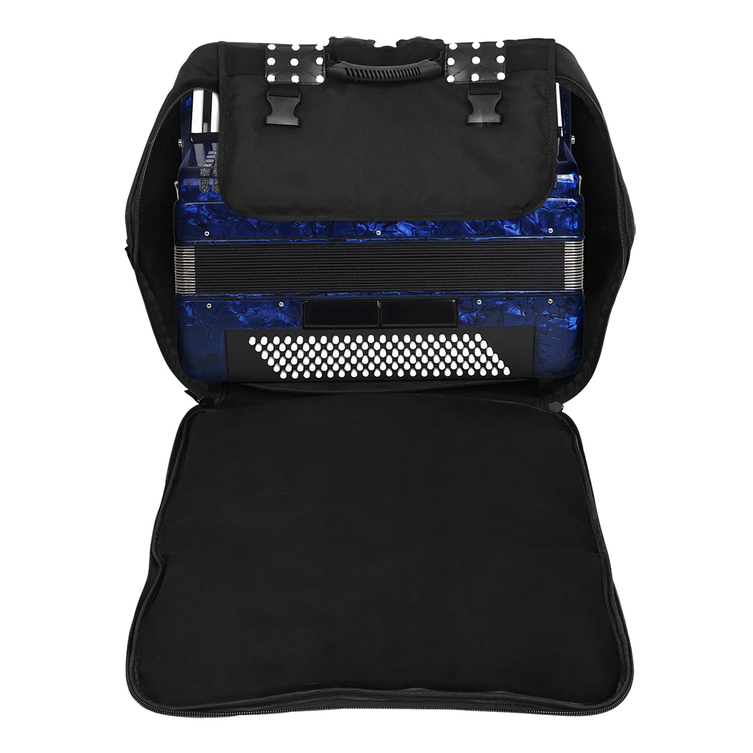HK·LDAE Accordion Gig Bag 41 Key 120 Bass Black Accordion with Cotton Bag Waterproof Oxford Cloth Backpack Case Keyboard Parts