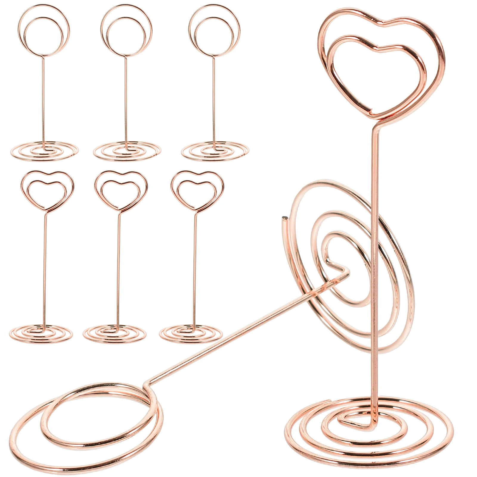 8 قطعة حاملي بطاقات الجدول حامل صور كليب حامل لحفل زفاف ديكور حامل صور صغير حامل مذكرة كليب الجدول #6