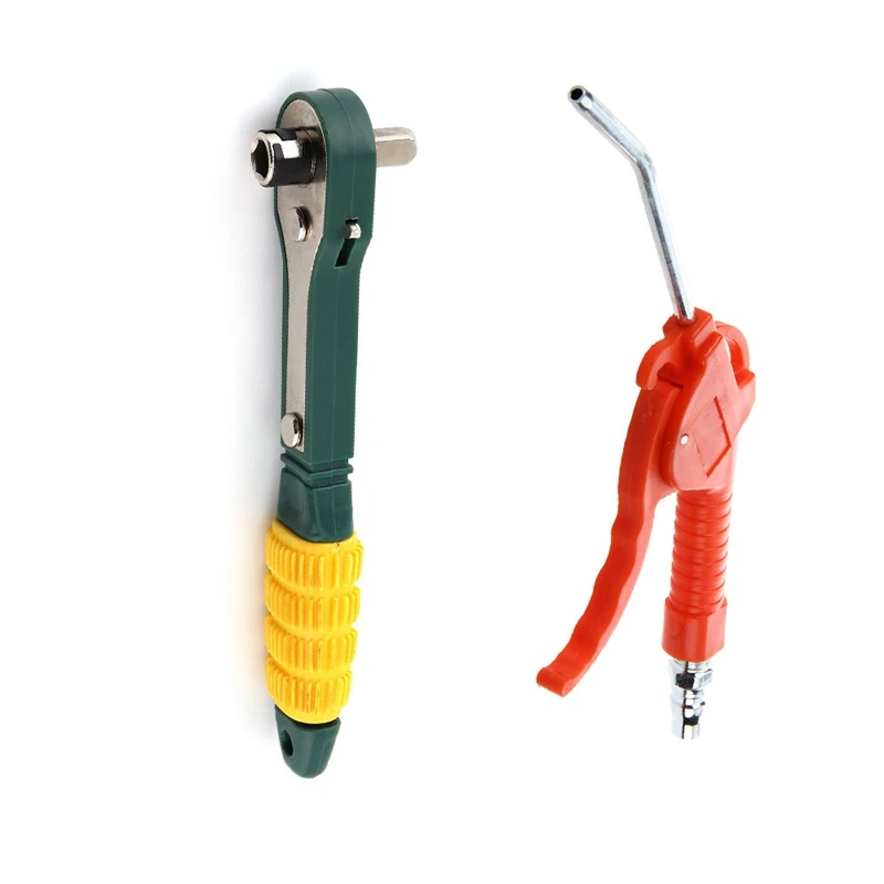 

Flash Trend 2025Gun Grip Воздуходувка Пистолет-пылесос с мини-отверткой с головкой 1/4, 6,35 мм, внутренний шестигранный трещотчатый разъем Wr