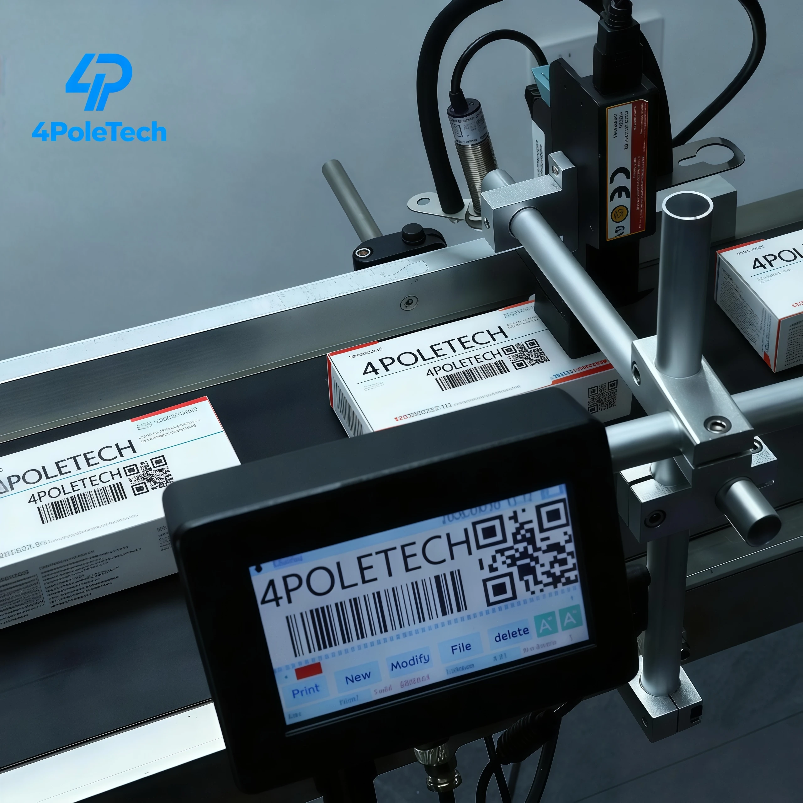 

4.3 INCH Automatic Thermal Inkjet Printer High Speed For Production Line Metal Paper Plastic Bottle Carton