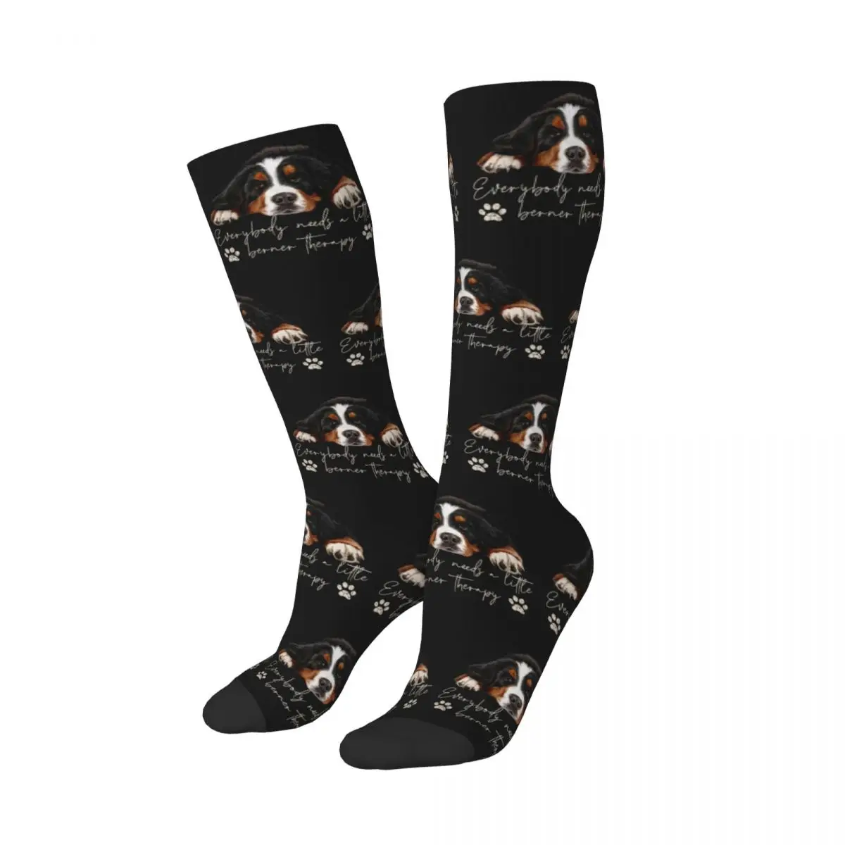 Bernese Mountain Dog Socks Harajuku High Quality Stockings All Season Long Socks Accessories for Man's Woman's Gifts