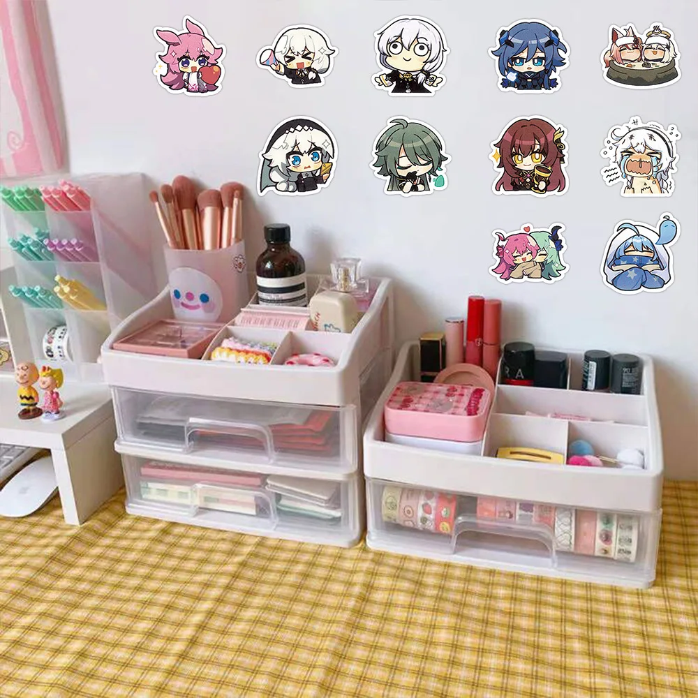 10/30/60PCS Honkai Impact 3 Game Stickers Decals Decoration Suitcase Scrapbooking Laptop Phone Stationery Cool Kid Toy Sticker