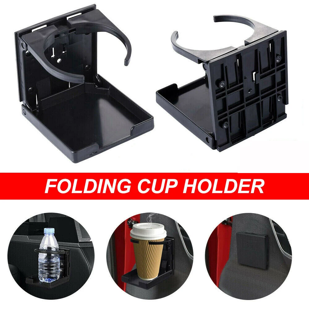 Folding Car Truck Cup Drink Holder Stand Universal Adjustable Car Door BackSeat Water Cup Holder For Truck Boat RV