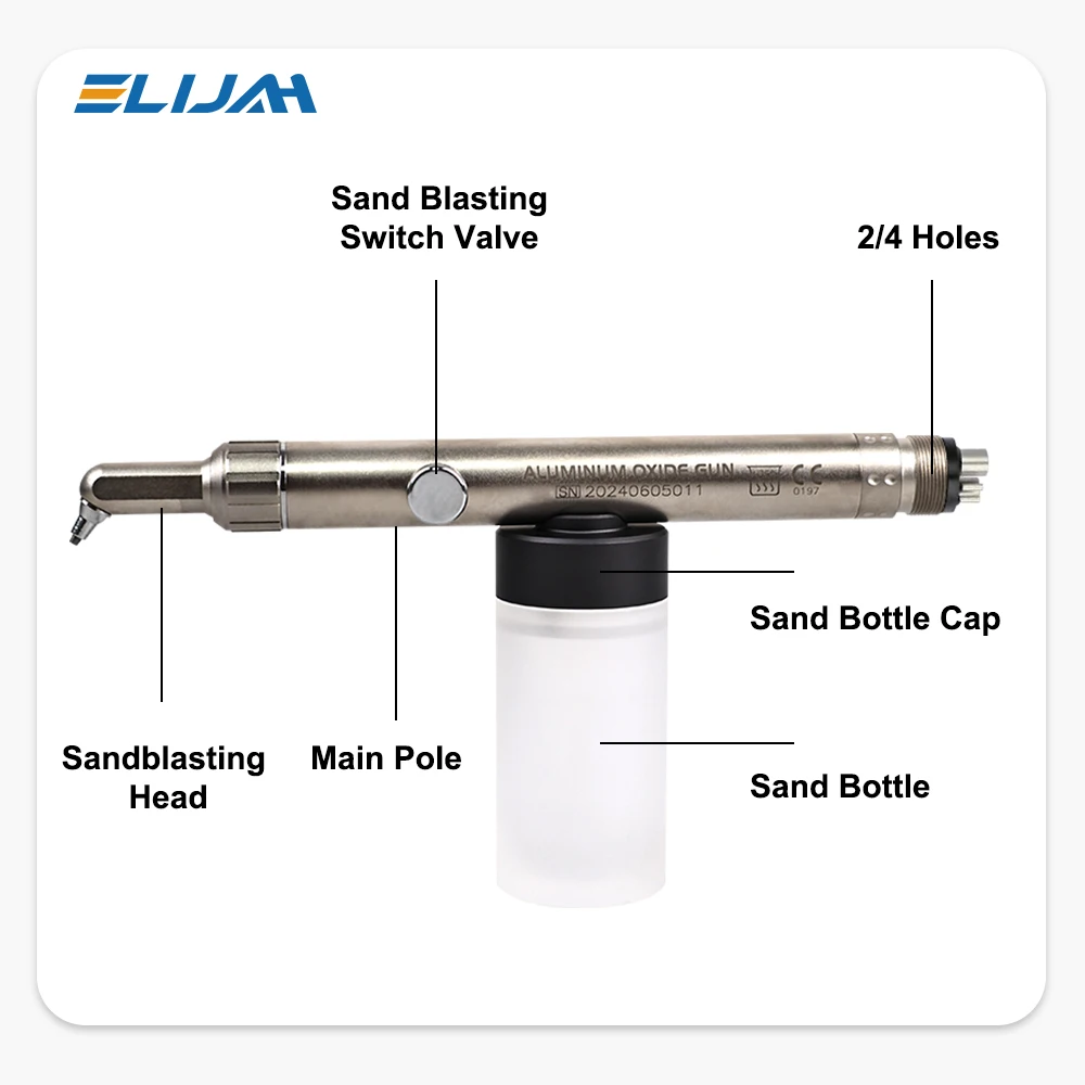 Dental Aluminum Oxide Micro Blaster Interface Microetcher Sandblasting Alumina Gun Air Abrasion Polisher Dentistry Instrument