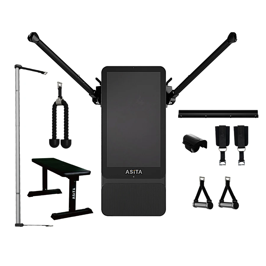 Multi Function Fitness Equipment Tonal Wall Mounted Smart Home Gym Digital Weight Strength Training Mirror