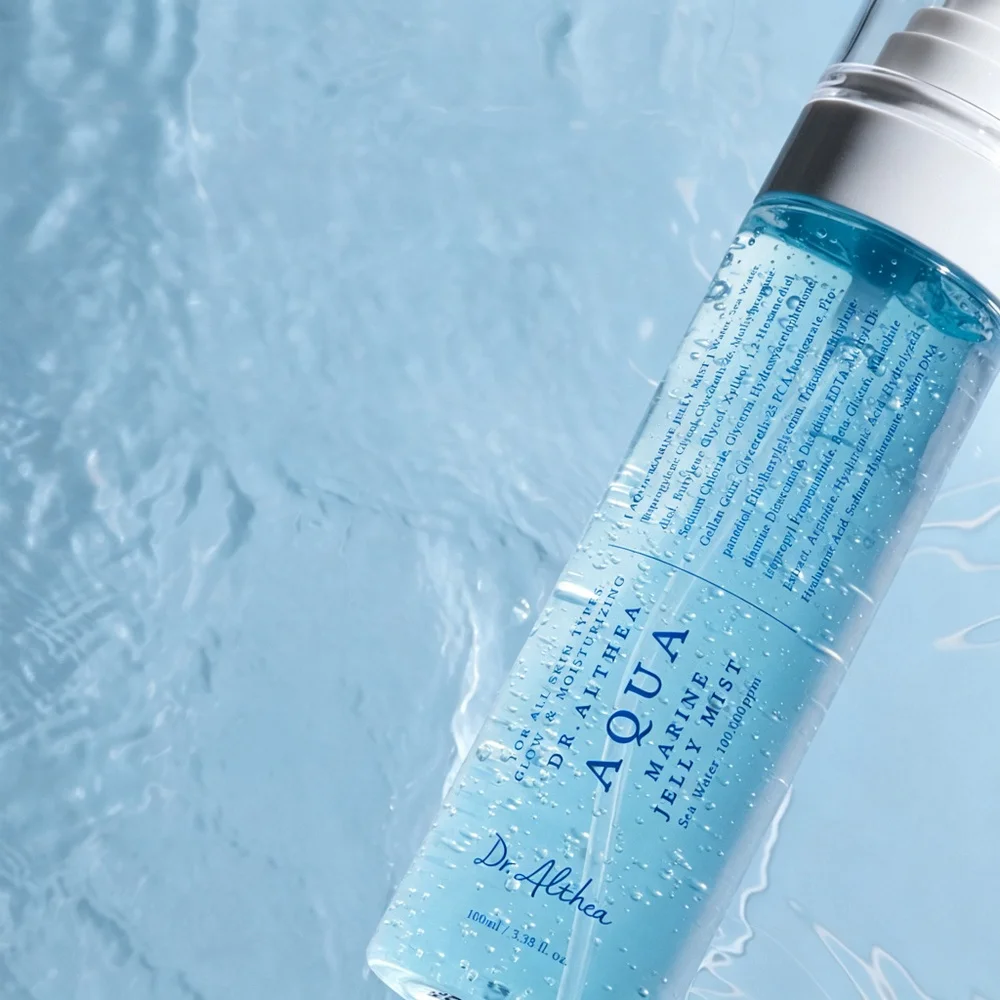 Dr.Althea Korean Aqua Marine Set Hydrating Serum Mist Cream 70% Bamboo Water Deep Moisturizing Soothing Facial Skin Care