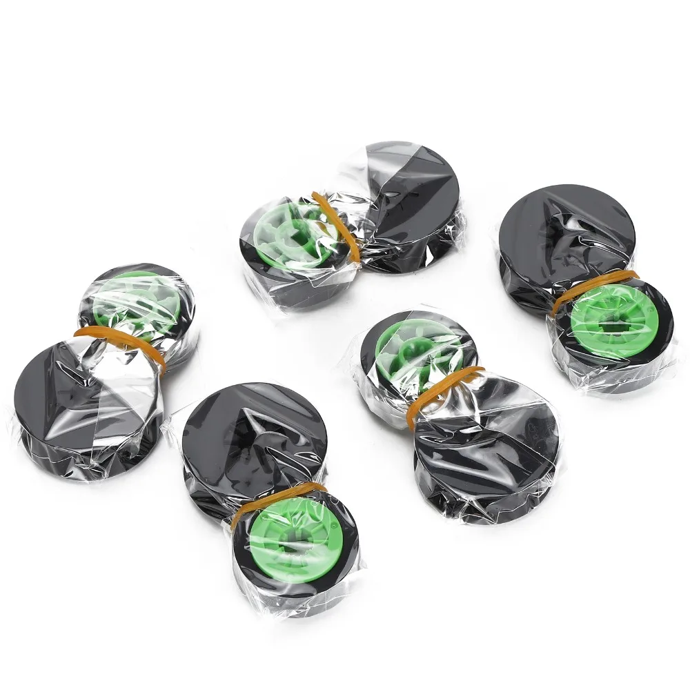 5Pcs Black Green Ink Ribbon Accurate Hole Position Clear Printing Black Green Ink Ribbon for Printer LMIR300B 380E/390A/370A