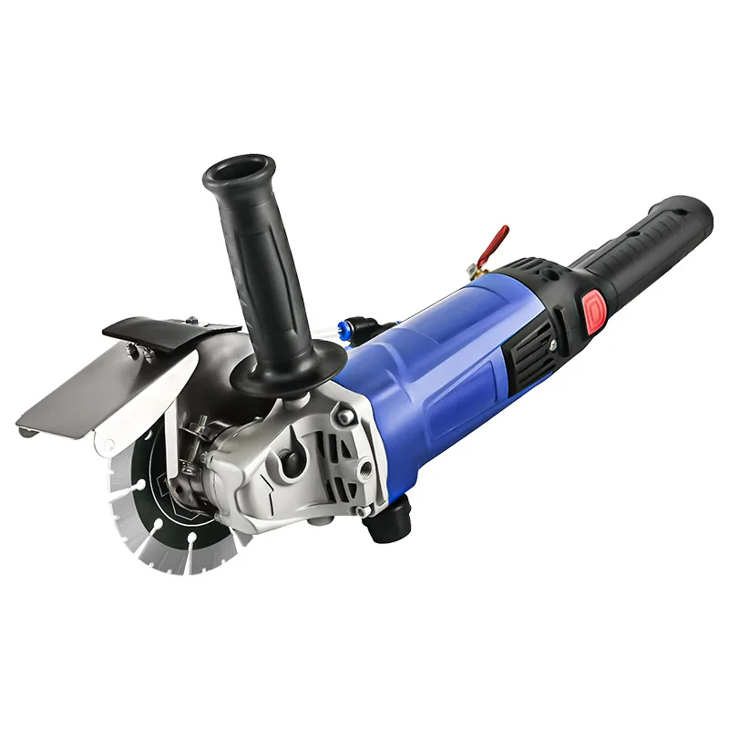 

220V slotting machine concrete with water and dust-free hydropower installation wall angle grinder to cutting machine