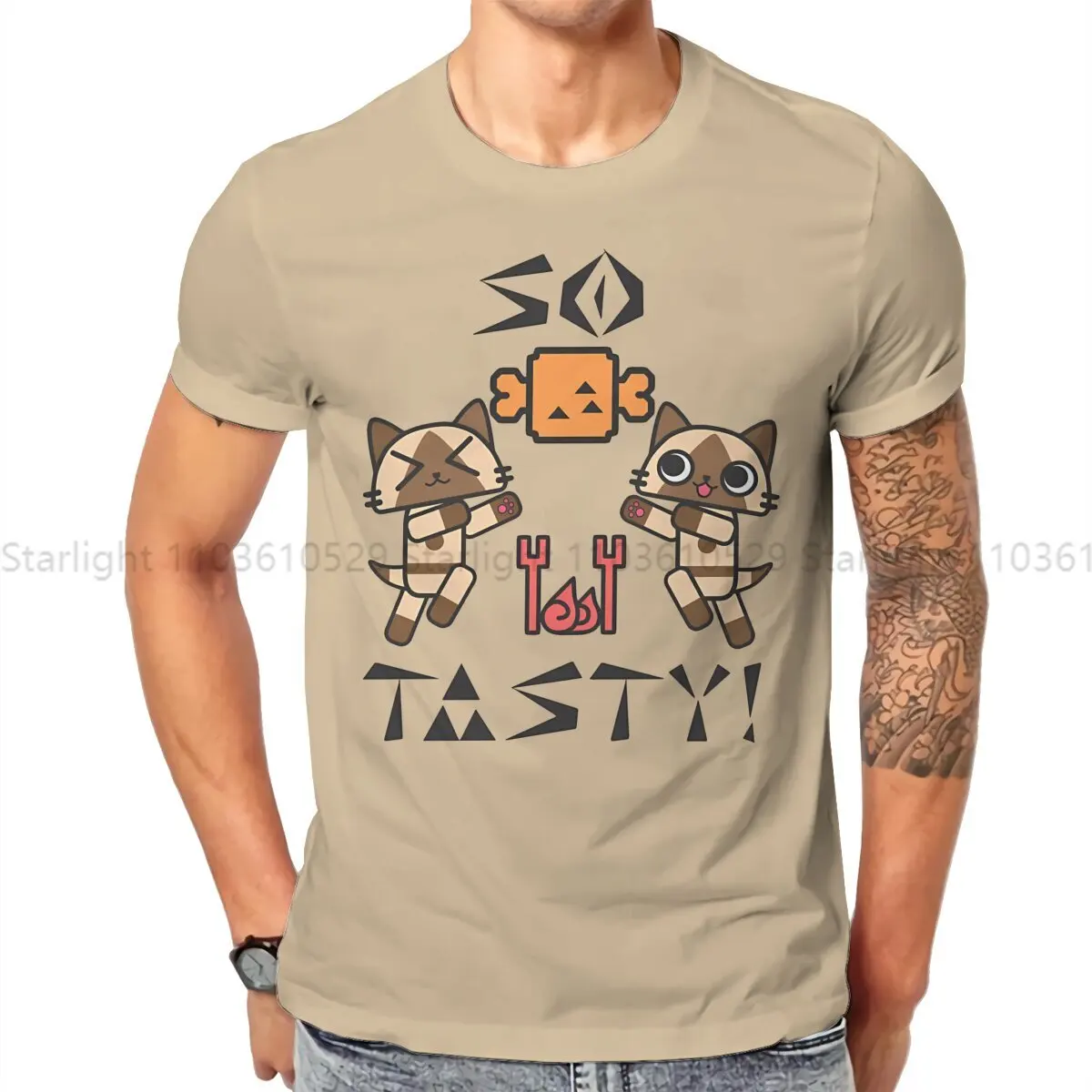 So Tasty Well Done Steak TShirt For Male Monster World Hunter Clothing Style T Shirt Homme