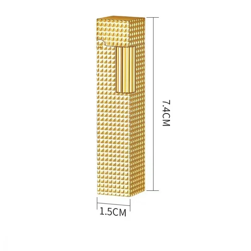 Derui Narrow Edition Mini Lamp oil Lighter Metal Loud Voice Sideslip Grinding Wheel Ignition Smoking Accessories Gadgets For Men