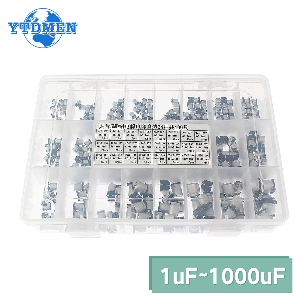 

Алюминиевый электролитический конденсатор SMD, 400 В, 10 в, 16 В, 25 в, 35 В, 50 В, 1 мкФ, 6,3 мкФ, 10 мкФ, 47 мкФ, 4,7 мкФ, 100 мкФ, 220 мкФ, 330 мкФ, 470 шт.