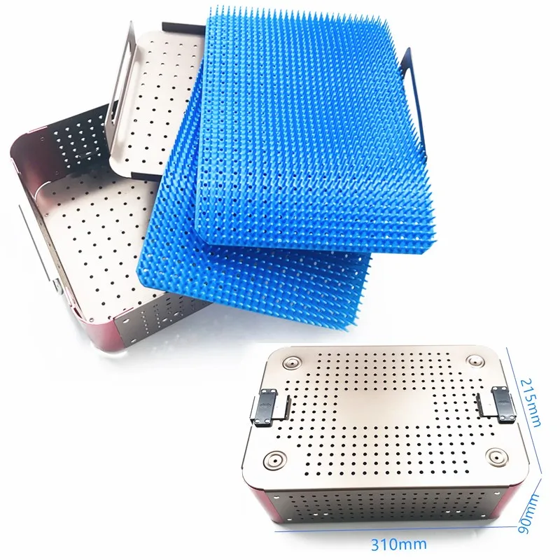 

Double layer Sterilization Box Aluminium Alloy Sterilization Tray Case Dental Opthalmic Surgical Instrument Disinfection Box