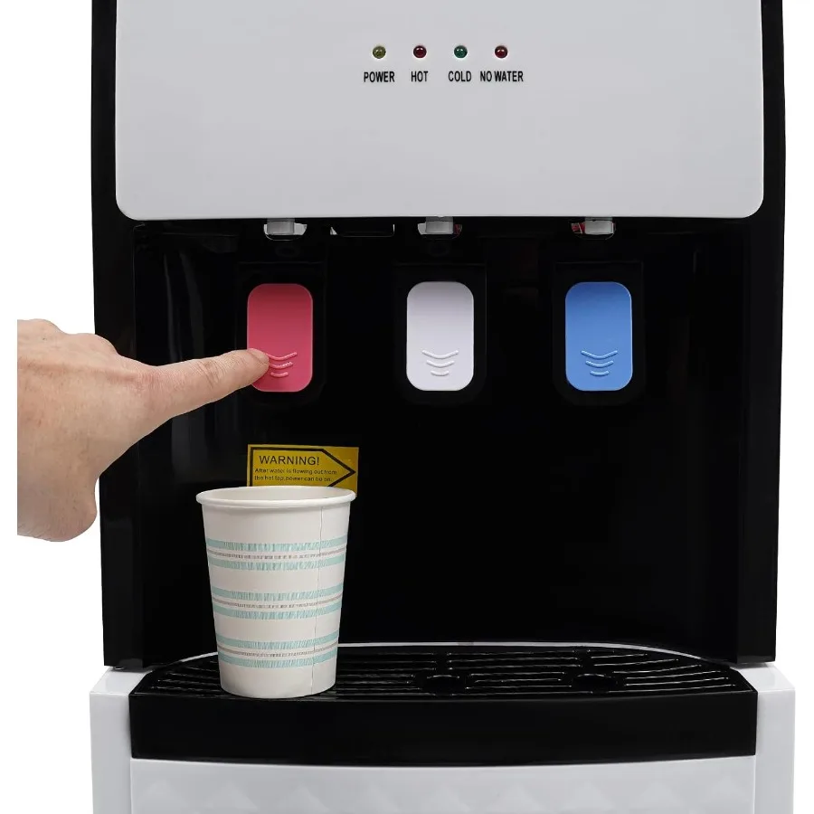 Dispensador de agua de carga inferior con 3 configuraciones de temperatura para botellas de 5 galones Ideal para uso en el hogar, la oficina y la sala de estar Provi