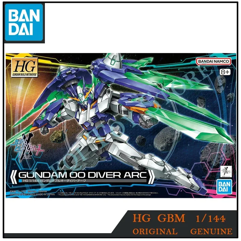 Bandai Gundam Original HGGBM GUNDAM 00 DIVER ARC Anime Action Figures Toys for Boys Girls Kids Gift Collectible Model Ornaments