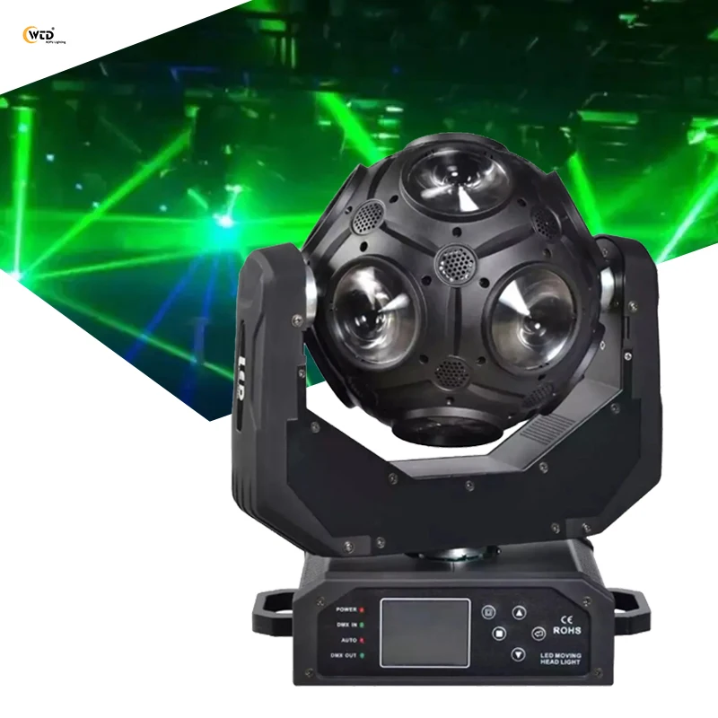 

Светодиодный прожектор AOPU 12X20W RGBW 4-в-1 с эффектом вращения и подвижной головкой для сценических световых эффектов
