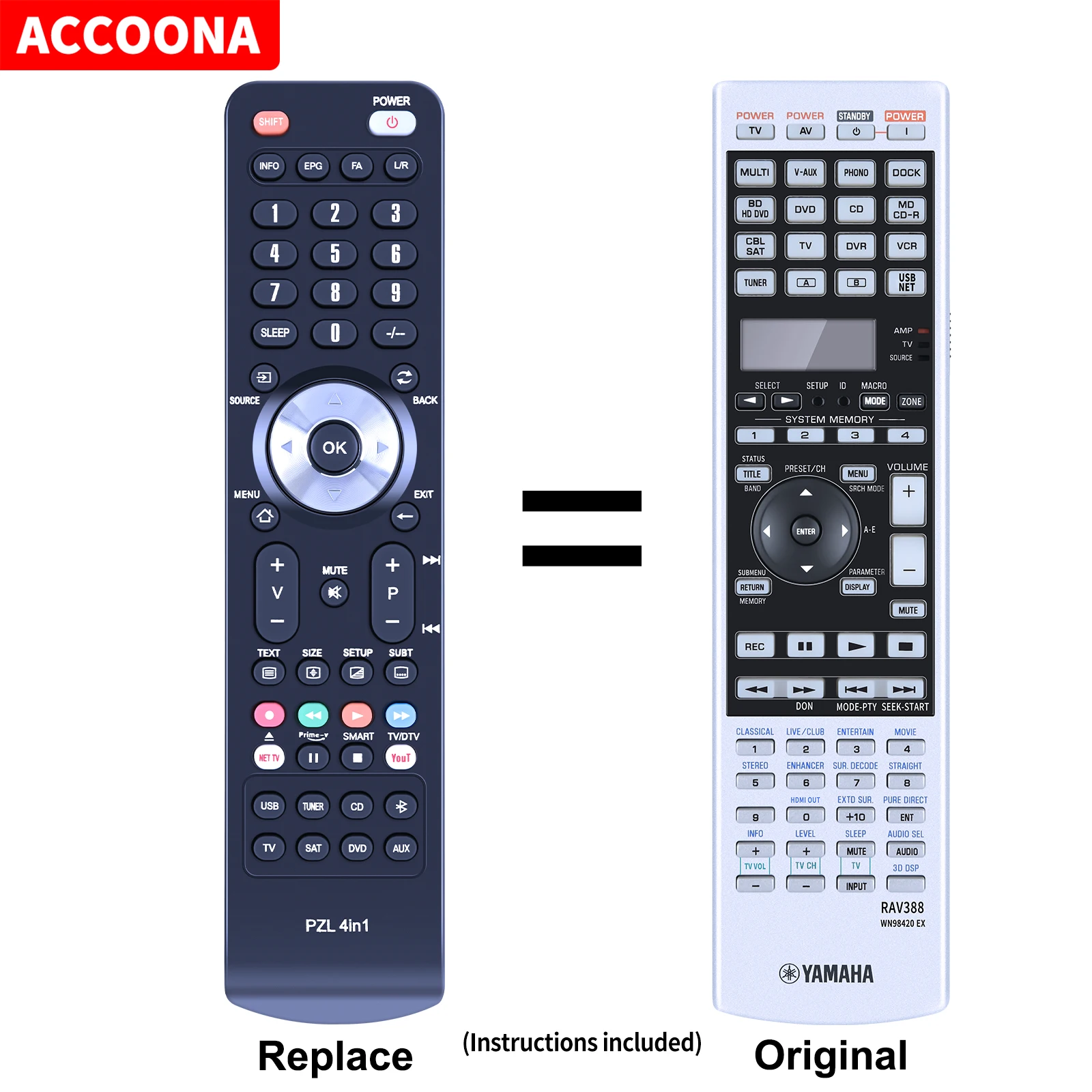 

Новый пульт дистанционного управления RAV388 WN98420 EX для AV-ресивера Yamaha RX-V3900