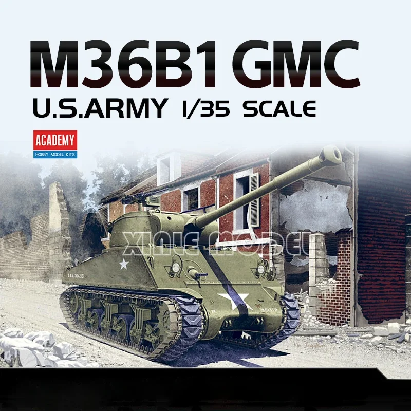 Академия 13279. Комплект модели танка M36B1 GMC в масштабе США.