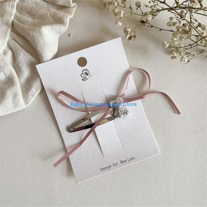 

P31C Bowknot Child Hair Clip Not Toxic Baby Hair Clip set Child Friendly Hair Clip Perfect for Daily Wear & Parties Present