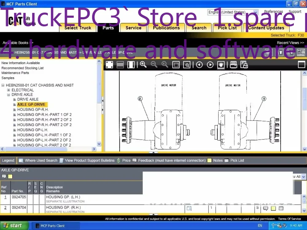 

TruckEPC3 для грузовиков Cat Lift MCFE 2024, руководства по мастерству