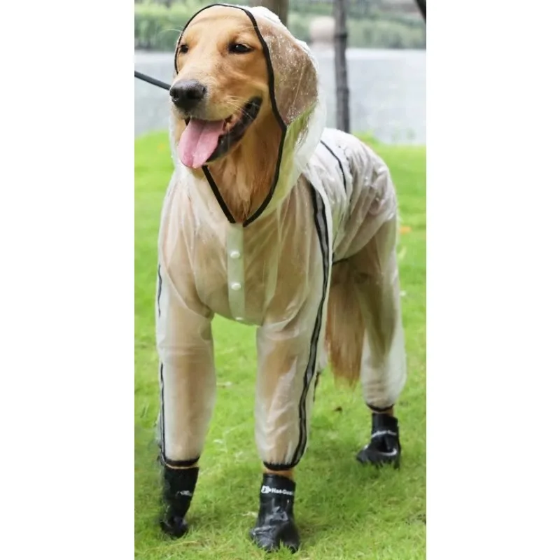 Big dog raincoat Golden hair Chai dog border collie Husky medium-sized Large pet raincoat