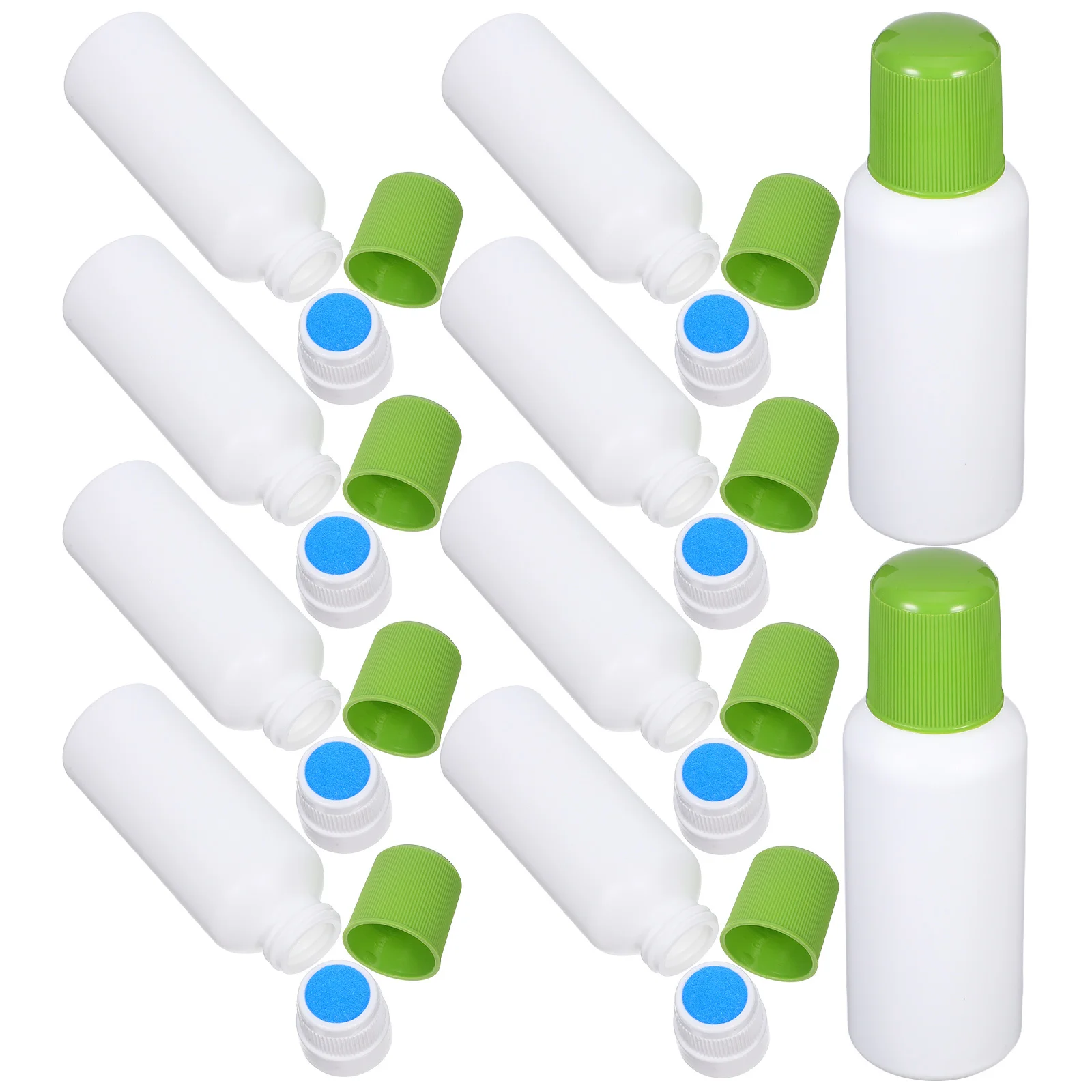 

10pcs Liquid Applicator Bottle 100Ml Refillable Plastic Sponge Tip For Essential Oils Medicines Cosmetics Laboratory Use Reagent