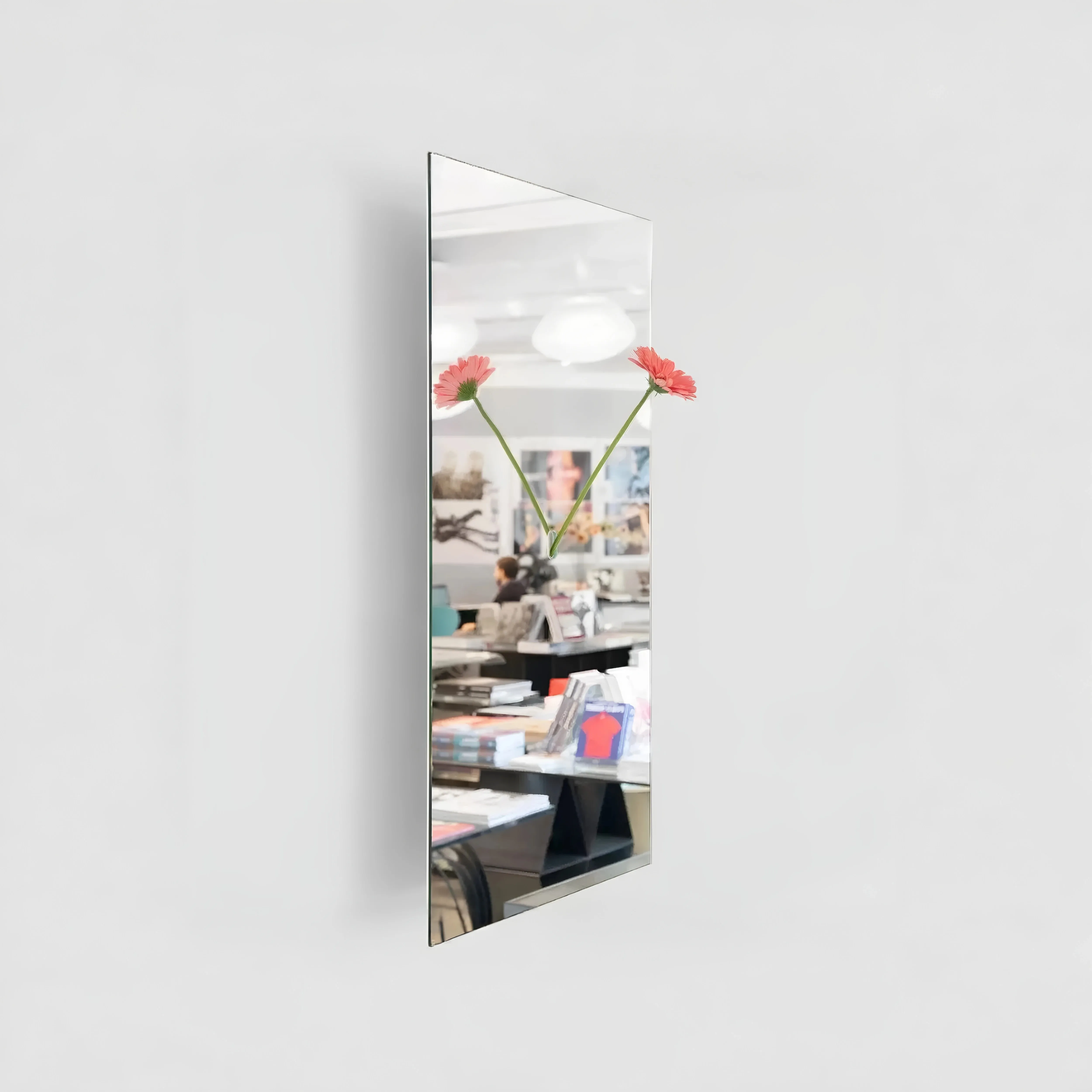 Creative Design Wall-Mounted Rectangular Mirror Minimalist style Home Artistic Decoration Clothing Store Fitting Mirror 80x45cm