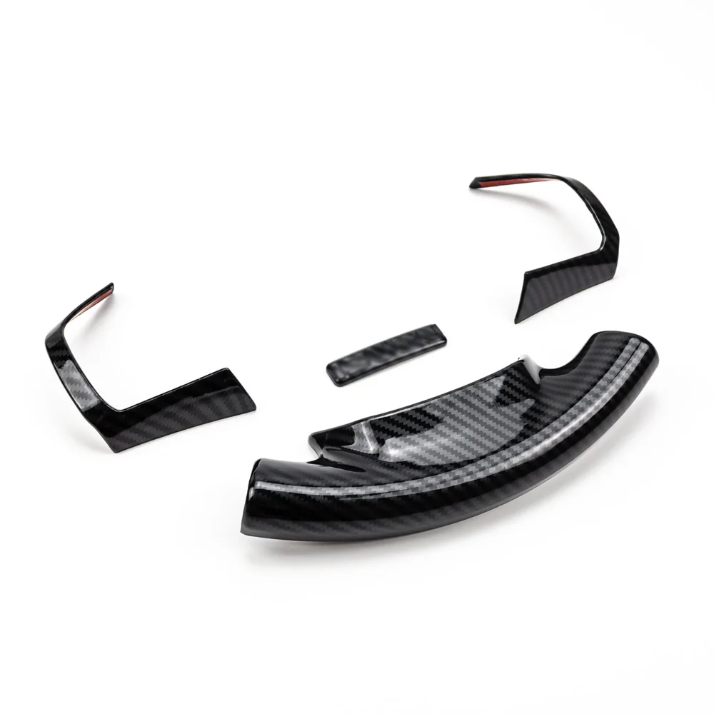 3pcs 4pcs Carbon Fiber Color Steering Wheel Trim Decorative Cover for ISUZU D-MAX MU-X 2012-2019