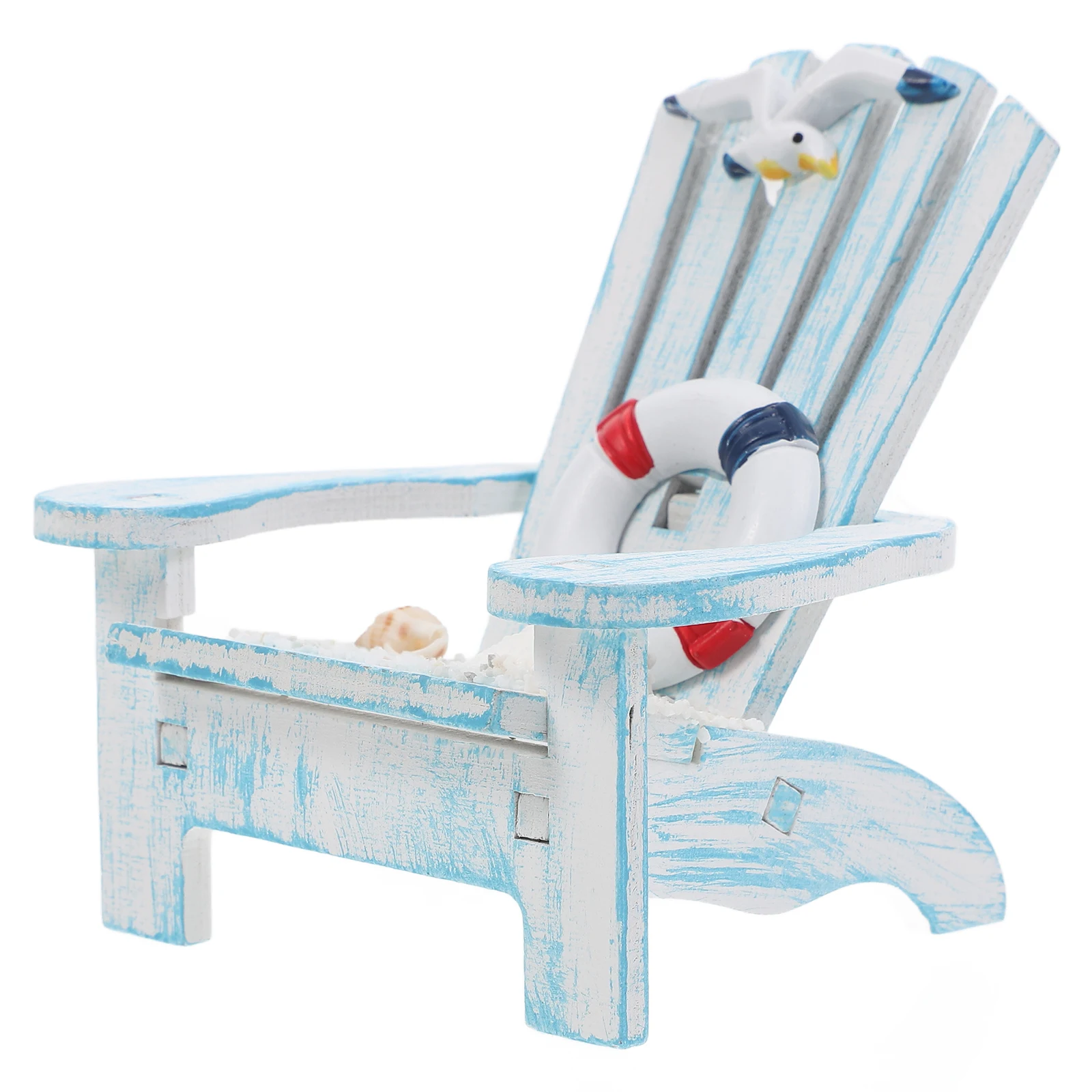 

1pcs Mini Beach Chair Decor Creative Phone Holder For Desktop Small Lightweight Smooth Surface Protection Ideal Home Office