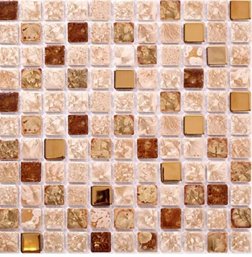 

Китай Керамическая полированная фарфоровая настенная плитка мозаика MD-CB01 Желтая мозаичная плитка фартук для ванной комнаты напольная плитка мозаика