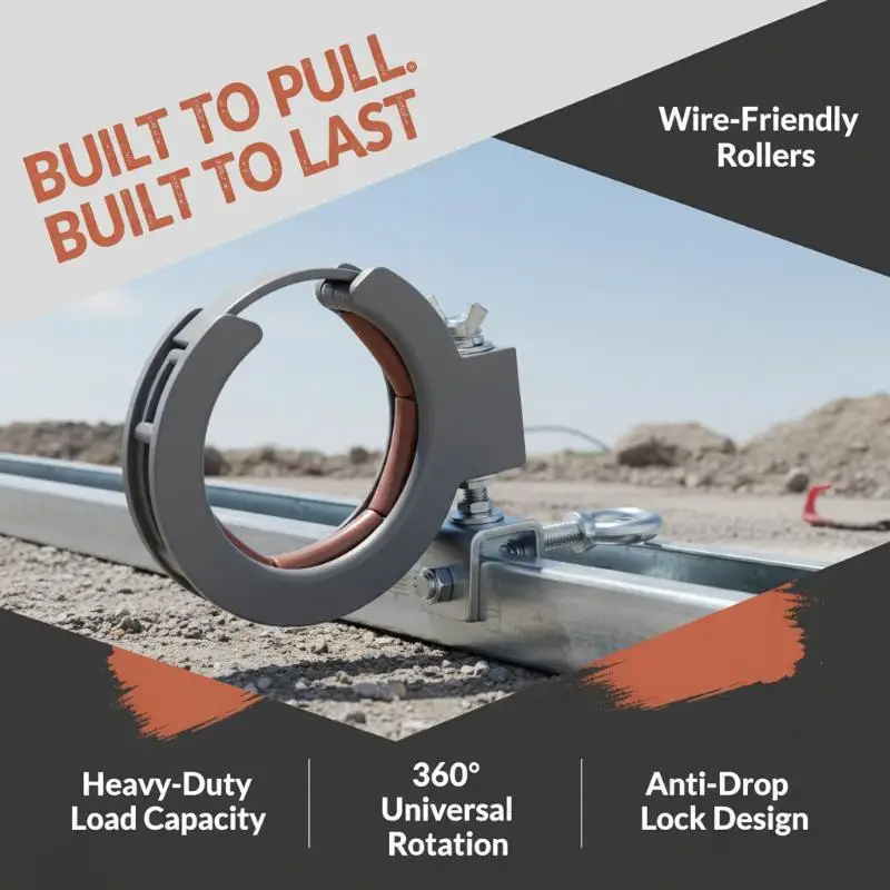 Cable Tray Bridge Pulley Threading Garage Ceiling Integrated Wiring Cable Laying Wire Guide Fixation Construction Auxiliary Tool