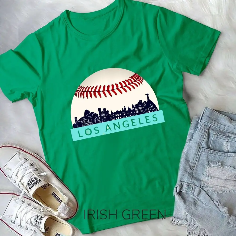 Los Angeles Angel Baseball Tshirt Skyline on Giant Ball Unisex T-shirt