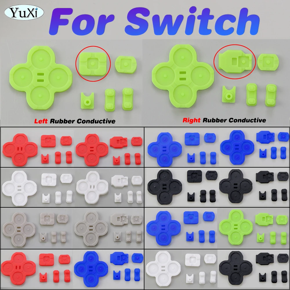 

1 Pcs Silicone Conductive Rubber Pad For NS Switch ABXY Button D-pad Cross Keypad For Nintend Switch Joy-con Controller Part