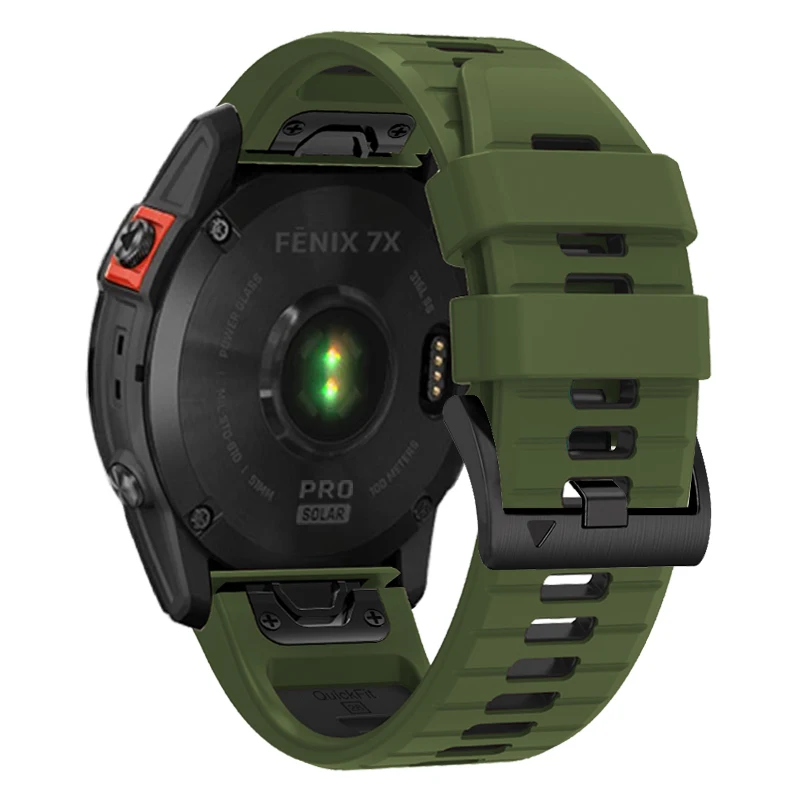 ل Garmin Fenix 8 7X 7 Pro 6 6X Pro 5X Plus Marq Epix Forerunner 965 955 حزام ساعة سيليكون 22 مللي متر 26 مللي متر سريعة صالح الفرقة سوار