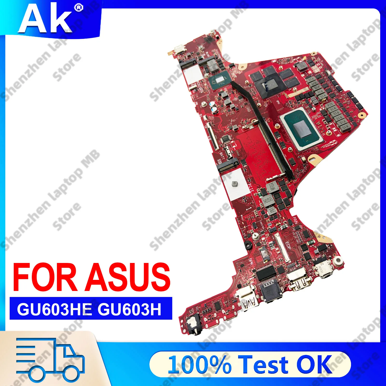 

GU603HE Laptop Motherboard For ASUS ROG Zephyrus M16 GU603HE GU603H Mainboard W/ 11th Gen i5 i7 i9 CPU RTX3050 100% tests OK